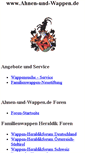 Mobile Screenshot of ahnen-und-wappen.de